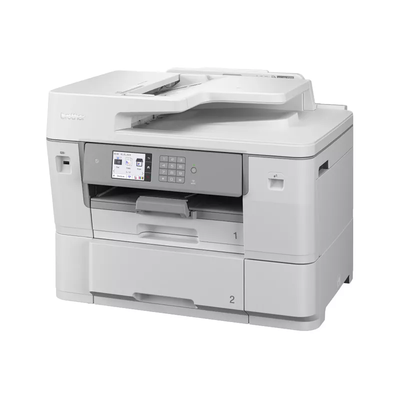 Multifunktioner Drucker, Farbdrucker?, Weiße Farbe, Flatbed-Scanner?, LCD-Bedienfeld