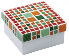 bunte Mosaik-Glassteine