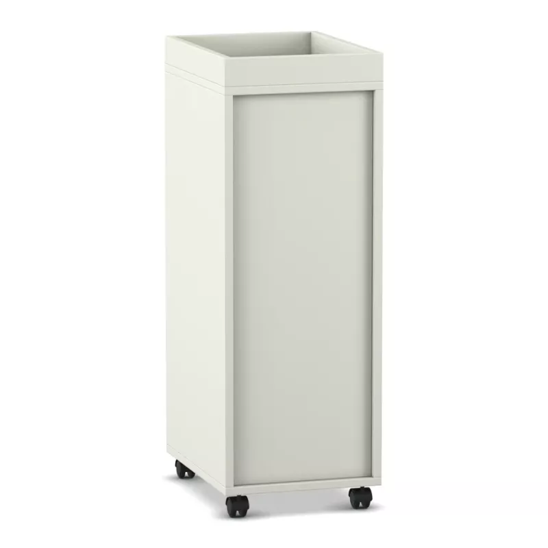 Küchenabfalleinheit, Mülleimer, Rollbares], Praktischer Abfallsammler, Beige/Creme, Wagen mit Rollen, Schrank auf Rollen