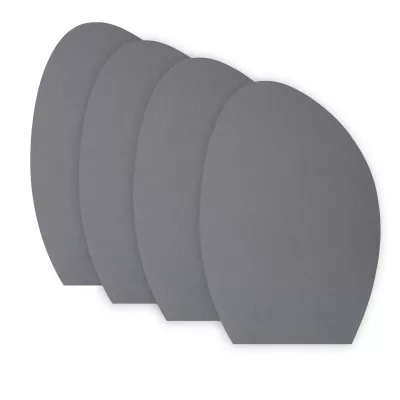 furniture pad, coaster, round pad, grau, satz aus vier