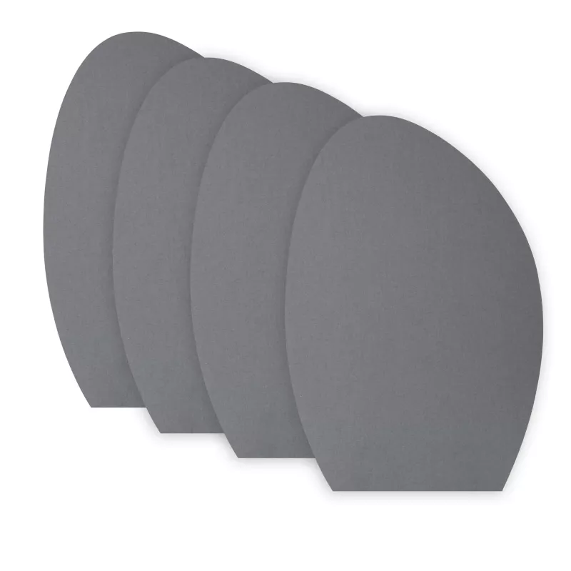 furniture pad, coaster, round pad, grau, satz aus vier