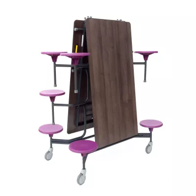 Tischstühle, Klapptisch, Mobiler Tisch, Rollenstuhl, Holztisch