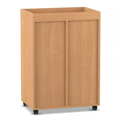 Schrank, Küchenschrank, Holz, Rollbarer Schrank, Schiebetür