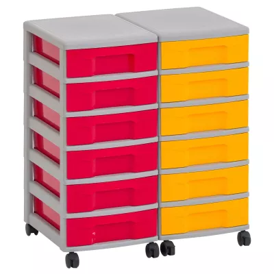 Akkordschublade, Aufbewahrungsschublade, Rollschubladen, Kunststoffschubladen, Mobiler Kartenschrank