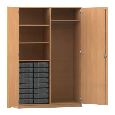 Schrank, Kleiderschrank, Holzoptik, Schuh-/Schubladenbox, Aufbewahrungssystem
