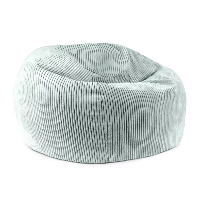 Sessel, Pouf, Samt, Rund, Blaugrün