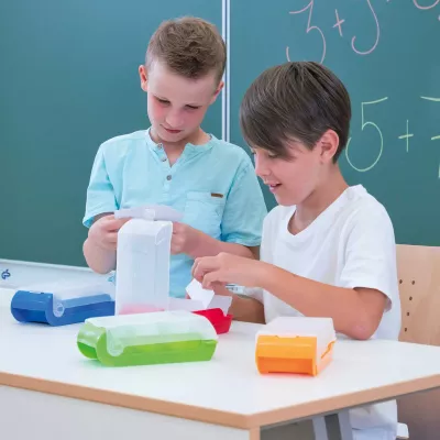 Schule, Schreibtisch, Schreibwaren, Aufbewahrungsbox, Kartonage