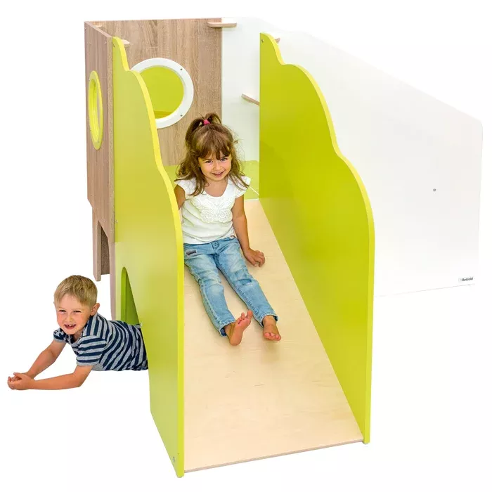 Kletterrutsche, Spielgeräte, Kinder, Holz, grün
