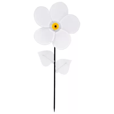 Blume, Kunstblume, Weiß, Blatt, Stab