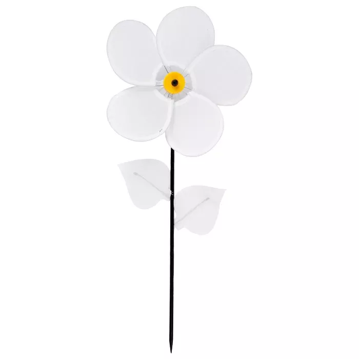 Blume, Kunstblume, Weiß, Blatt, Stab