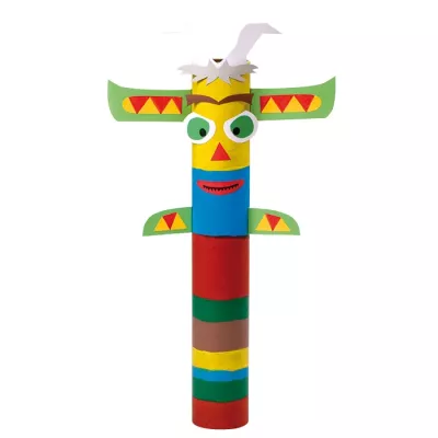 Puppenstab, Farbig, Papierkunst, Tierfigur, Holzstab