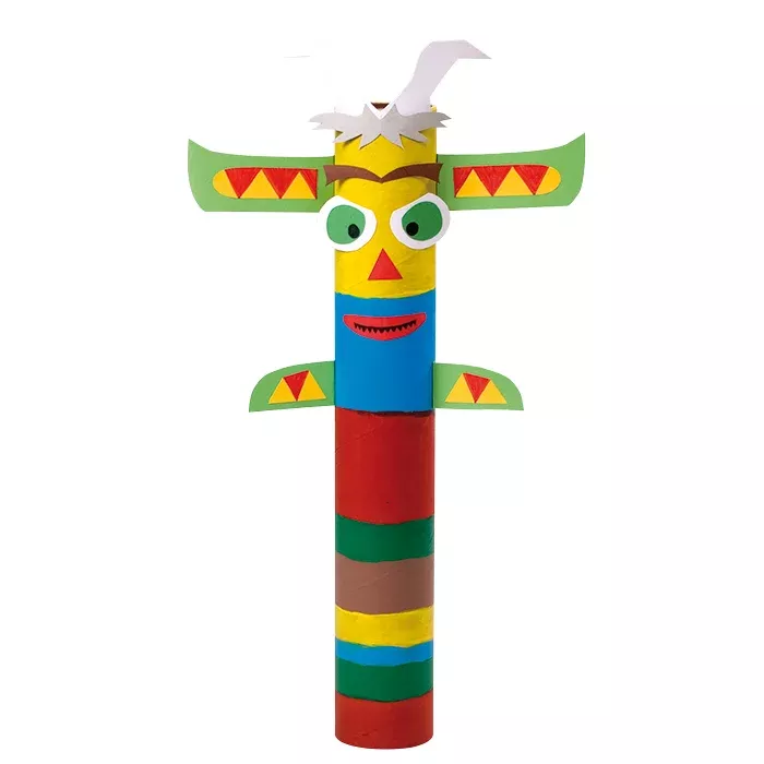 Puppenstab, Farbig, Papierkunst, Tierfigur, Holzstab