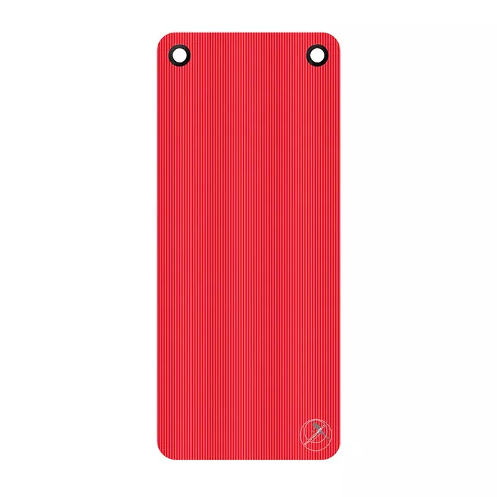 Rotes Card, Raues Board, Streifenstruktur, Abgerundete Ecken, Rundes Logo