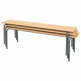 Stapelbare Garderobenbank 46 x 160 x 40 cm