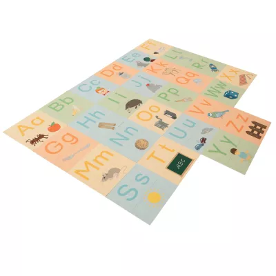 alphabet, puzzle, play mat, educational, farben