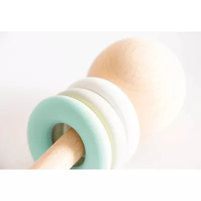 baby, holz, hantel, ringe, pastell