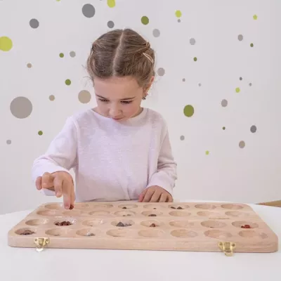 Kindenspiel, Holzspielzeug, Puzzlespiel, Mischfarben, Brettspielzeug