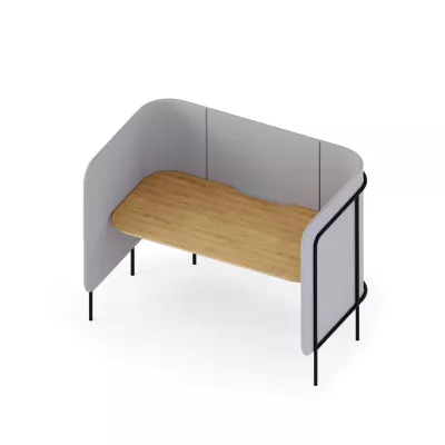 Arbeitsplatz, Schreibtischabgrenzung, Office-Bildschirm, Holzschreibtisch, geteilte Schreibtisch