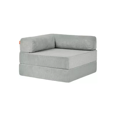 Sessel, Polster, Korbcord, Rückenrolle, Beige-Grün