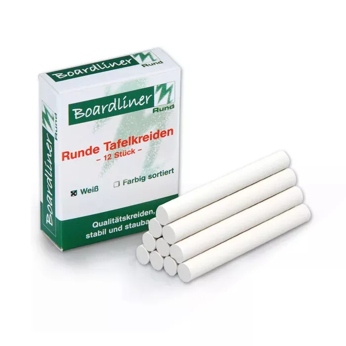 Tafelkreide, Kreide, Weiß, Runde Kreide, Stäbchen