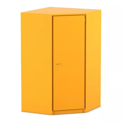 orangeer Schrank, Aufbewahrungsschrank, Schrank, Metallschrank, Einzeltürschrank