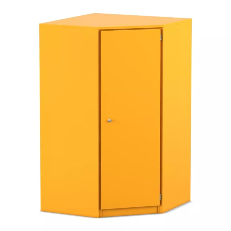 orangeer Schrank, Aufbewahrungsschrank, Schrank, Metallschrank, Einzeltürschrank