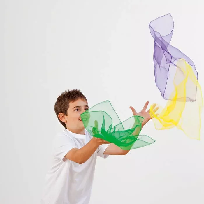 Kinder, Schals, Tuch, Stoffstreifen, Farben