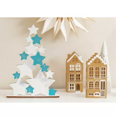Sterne, Weihnachtsdeko, Papierstern, Deko-Girlande, Kaufmannshaus