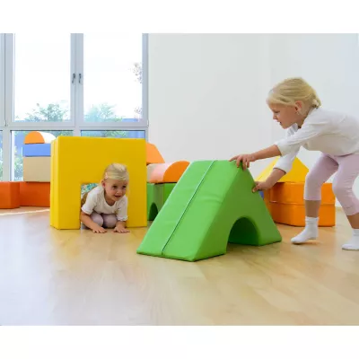 kindergarten furniture, soft play, foam blocks, kids play area, foam ramp