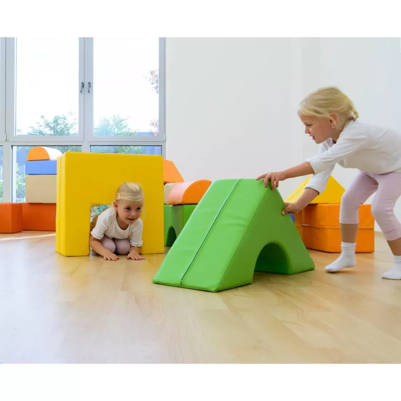 kindergarten furniture, soft play, foam blocks, kids play area, foam ramp