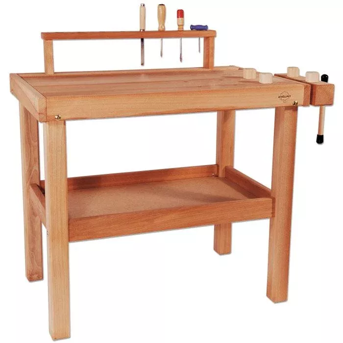 Werkbank, Holz, Werkbank-Tisch, Werkzeug-Set, Holzarbeitsplatz