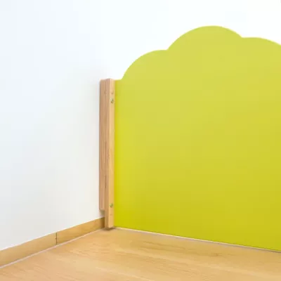 Kinderbett, Kopfteil, Holz, Grün, Wandpaneel