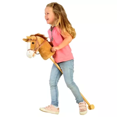 Pferd-Spielzeug, Pferderegg, Holzpferd, Stabpferd, Kinder-Spielzeug
