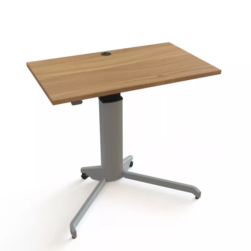 Stehwerk, Schreibtisch, Holzplatte, Verstellbarer Tisch, Rollstuhlfreundlich