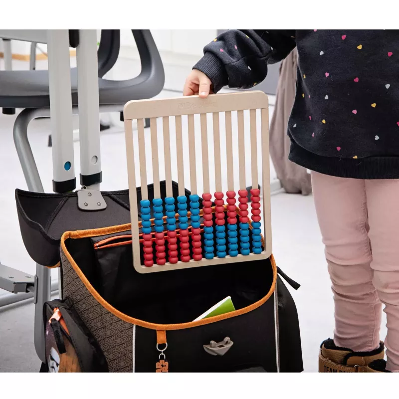 Abakus, Rechenraster, Holzrahmen, Kinder Spielzeug, bunte Perlen