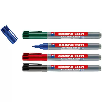Whiteboard marker, Marker set, Chisel tip, Dry-erase, Assorted colors