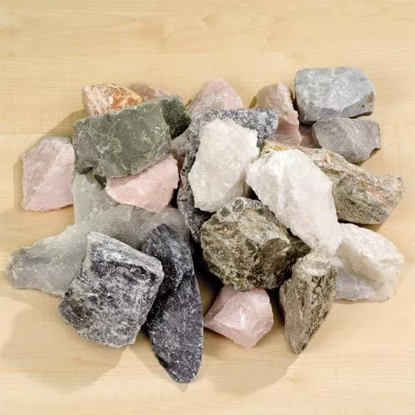 Steinbrocken, Gestein, Mineralien, Flusskiesel, Bunt gemischt