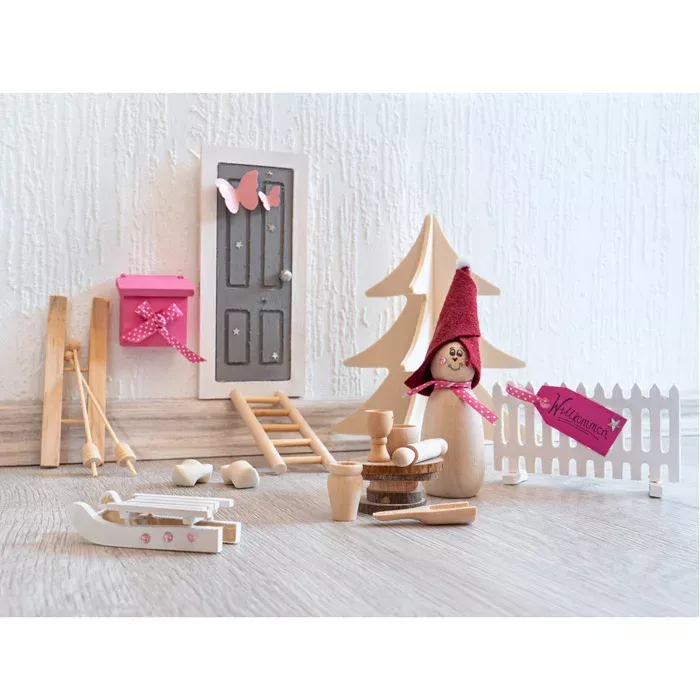Holzspielzeug, Miniaturwelt, Weihnachtsdeko, Puppenwald, Zug/Slot-Holzspielzeug