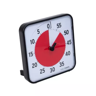 kitchen timer, mechanical timer, red dial, square timer, countdown timer