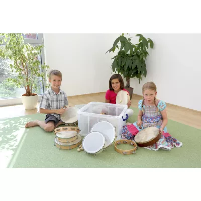 Kinder, Trommeln, Tamburin, Musikinstrument, Spielset