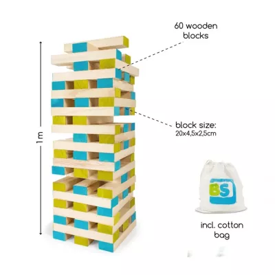 Holzblöcke, Jenga-ähnlich, Baukosten, Holzspielzeug, Bausteine