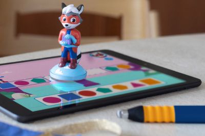 Figur, Actionfigur, Fuchs, Tablet, Stift