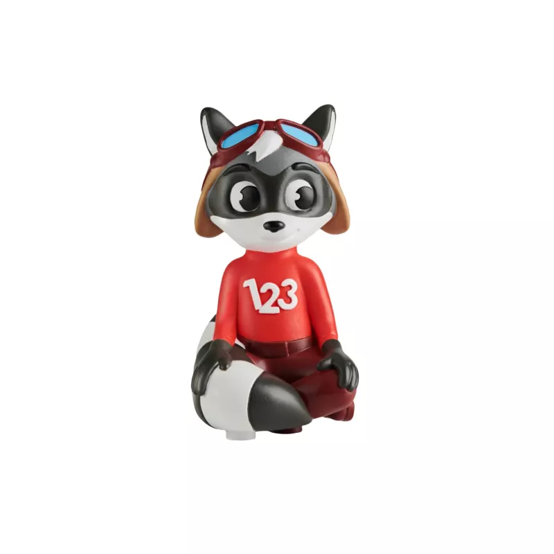 Figure, Hund, Roteshemd, Goggles, Sitzende Position