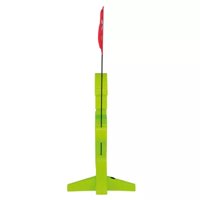 Kinderleichter Kite, Gertsche Rat, Verstellbarer Standfuß, Neon-Grün, Flugstab mit Hindernis