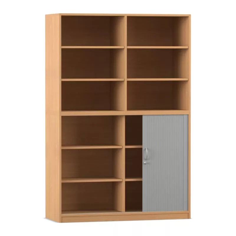 Regal, Bücherregal, Holzregal, Schrankfach, Schrank mit Türen
