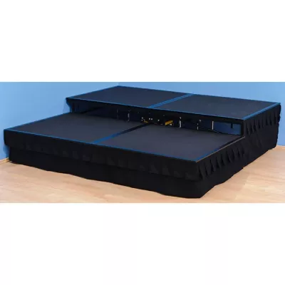Stepbed, Rampen-/Aufstiegsstufe, Klappbar, Bettplattform, Stoffbezug