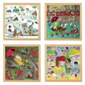 Extremwetter-Puzzles, 4er-Set