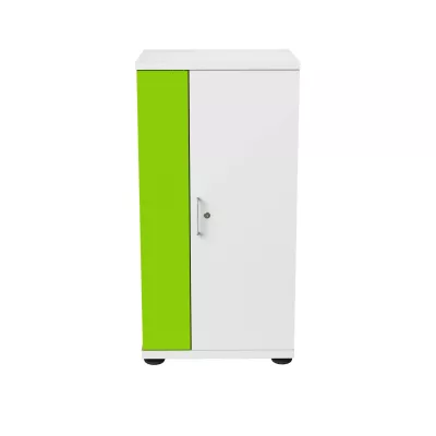 Schrank, Minimalista, Grün, Schwarz, Metallgriffe