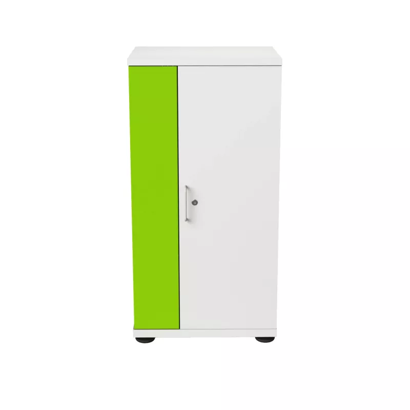 Schrank, Minimalista, Grün, Schwarz, Metallgriffe