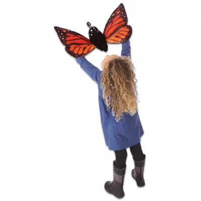 Schmetterling, Kind, Flügel, Aufheben, Kleidung